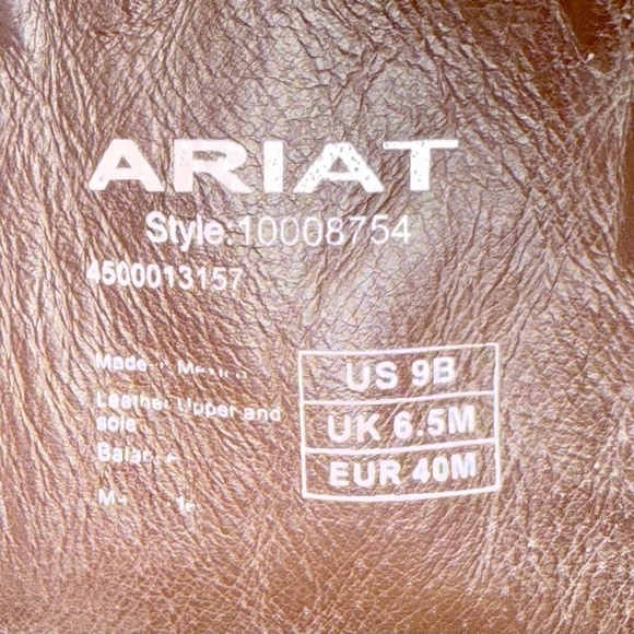 ***SOLD***Ariat Women’s Western Boots 9B Brown Turquoise Cutout Leather Cowboy - Picture 10 of 15